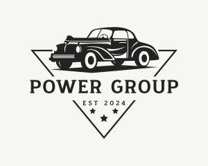 Vintage Car Automobile Garage Logo