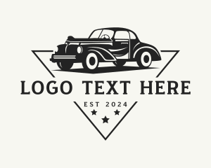 Car Rental - Vintage Car Automobile Garage logo design