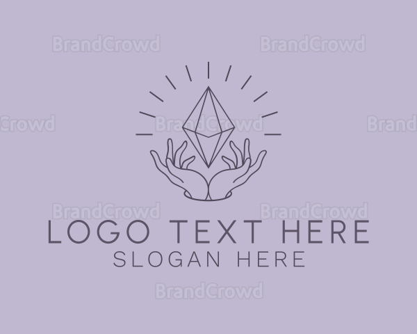 Minimalist Gem Crystal Logo