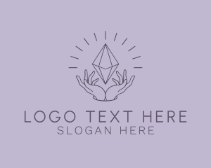 Minimalist Gem Crystal Logo