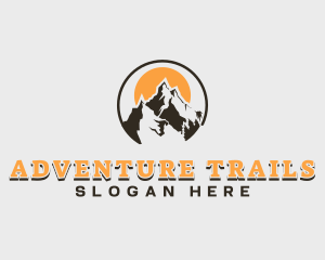 Climbing Mountain Summit logo design