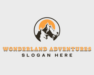 Climbing Mountain Summit logo design