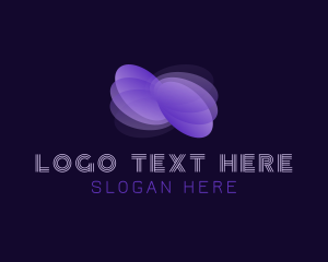 Online - Motion Tech Butterfly logo design