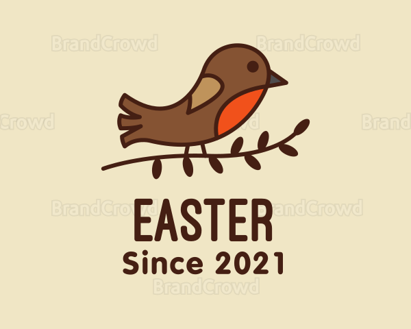 Sparrow Bird Branch Logo