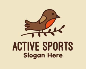 Sparrow Bird Branch Logo