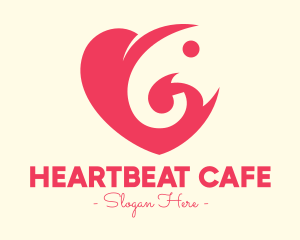 Heart - Pink Heart Elephant logo design
