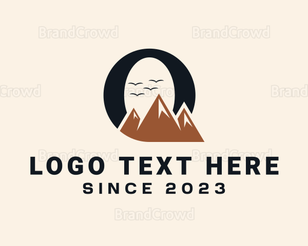 Mountain Peak Letter O Logo