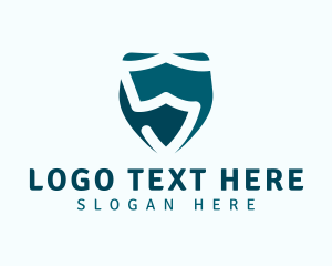 Secure - Tech Shield Letter S logo design