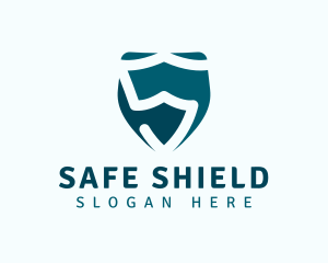 Tech Shield Letter S logo design