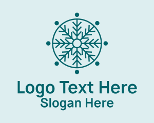 Nature Snowflake Pattern Logo