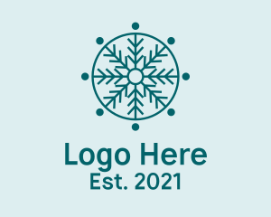 Pattern - Nature Snowflake Pattern logo design