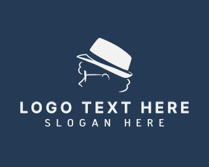 Groomer - Fashion Fedora Hat logo design