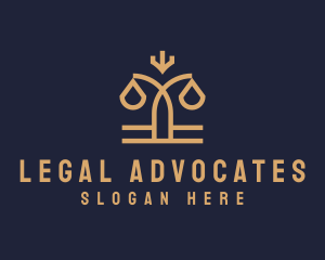 Legal Justice Scale logo design