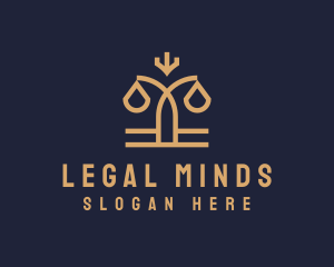 Jurist - Legal Justice Scale logo design