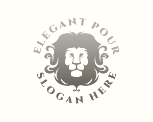 Elegant Lion Mane logo design