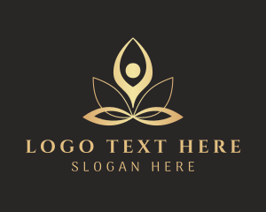Yoga - Wellness Yoga Flower logo design