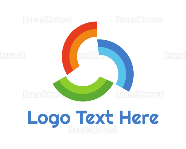 Rainbow Pattern Trio Logo