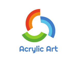 Acrylic - Rainbow Pattern Trio logo design