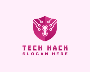 Shield Tech Security logo design