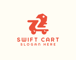 Shopping Cart Tag logo design