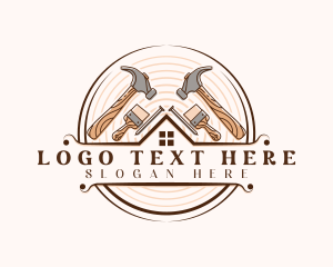 House - House Hammer Carpenter logo design