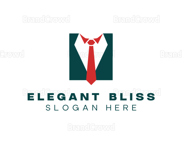 Professional Necktie Suit Outfit Logo