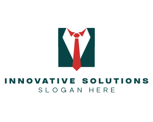 Professional Necktie Suit Outfit Logo