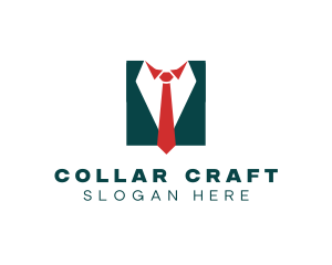 Professional Necktie Suit Outfit logo design