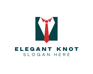 Necktie - Professional Necktie Suit Outfit logo design