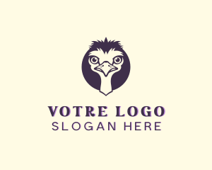 Ostrich Wild Animal Logo