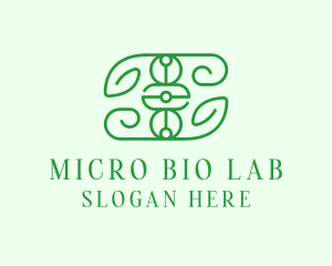 Natural Biotech Leaf logo design