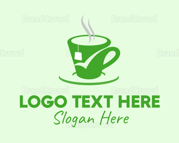 Green Tea Cup Logo