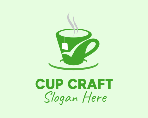 Cup - Green Tea Cup logo design