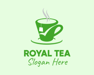 Green Tea Cup logo design