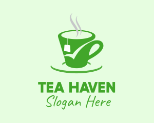 Green Tea Cup logo design