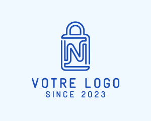 Shopping - Shopping Bag Letter N logo design