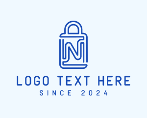 Mart - Shopping Bag Letter N logo design