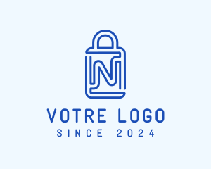 Shopping Bag Letter N Logo