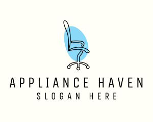 Minimalist Office Chair logo design