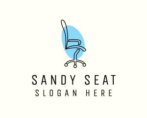 Minimalist Office Chair logo design