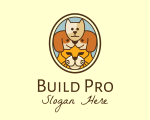 Pooch - Wildlife & Pet Animal Portrait logo design