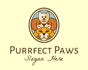 Kitty - Wildlife & Pet Animal Portrait logo design