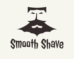 Shaving - Man Bat Vampire logo design