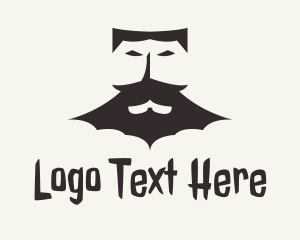 Beard - Man Bat Vampire logo design