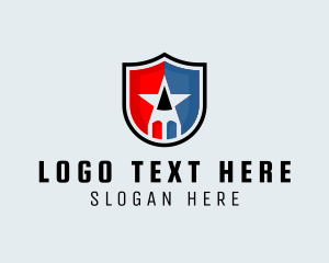 American - American Star Shield Company logo design