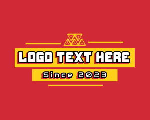 Server - Robotics Gaming Text logo design