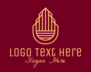 Hotel - Elegant Building Property logo design