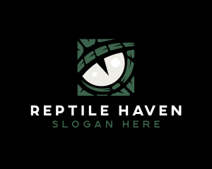 Wild Reptile Eye logo design