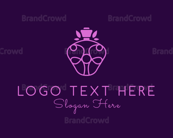 Floral Perfume Scent Logo