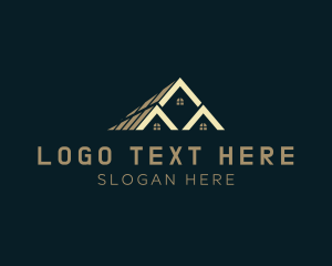 Lease - Residential House Roofing logo design